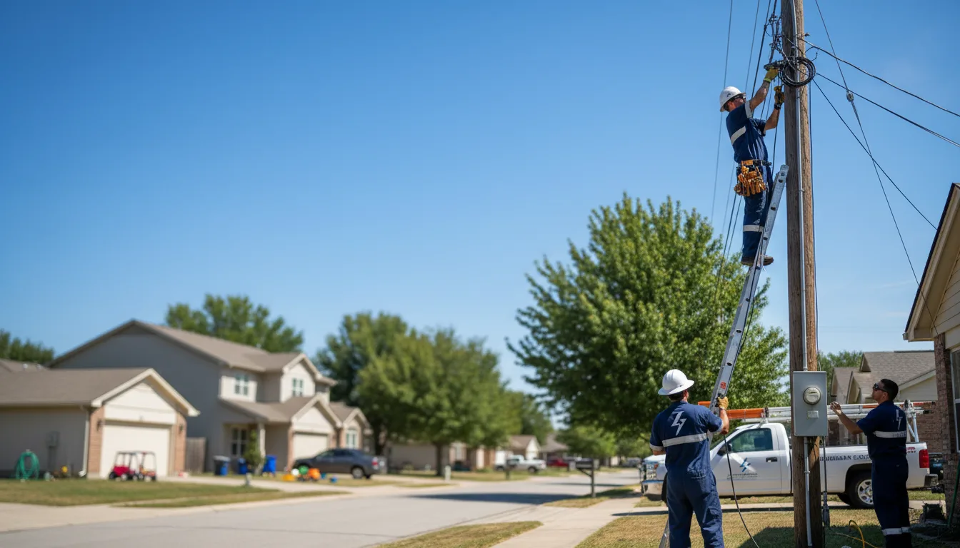 Residential electrician providing installation services in Wolfforth, TX